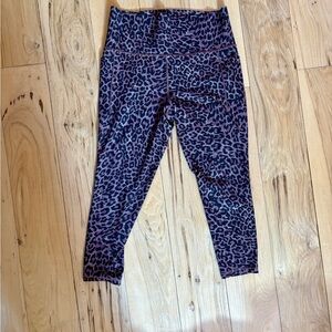 Athleta Mauve and Black Leopard Women’s Leggings